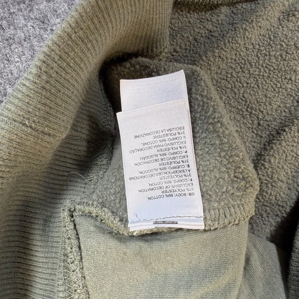 The North Face Mens Large Green Graphic Logo Hoodie Sweatshirt #3055